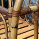 Vintage rattan baby bed 1960