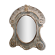 Miroir oeil de boeuf en bois patiné