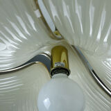 large cristallux hustadt adlustable PENDANT LAMP acrylic and brass