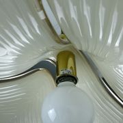 large cristallux hustadt adlustable PENDANT LAMP acrylic and brass