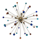 Italian Multicolored “Star” Murano Glass Sputnik Chandelier
