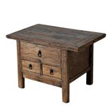 Haibei - Chinese bedside table in ancient elm no. 4