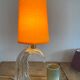 Moulded glass lamp, fabric cable 2 m