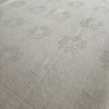 Old large rustic linen tablecloth 295 x 140 cm