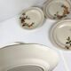6 dessert plates Sarreguemines "Bitche", late 19th - early 20th century