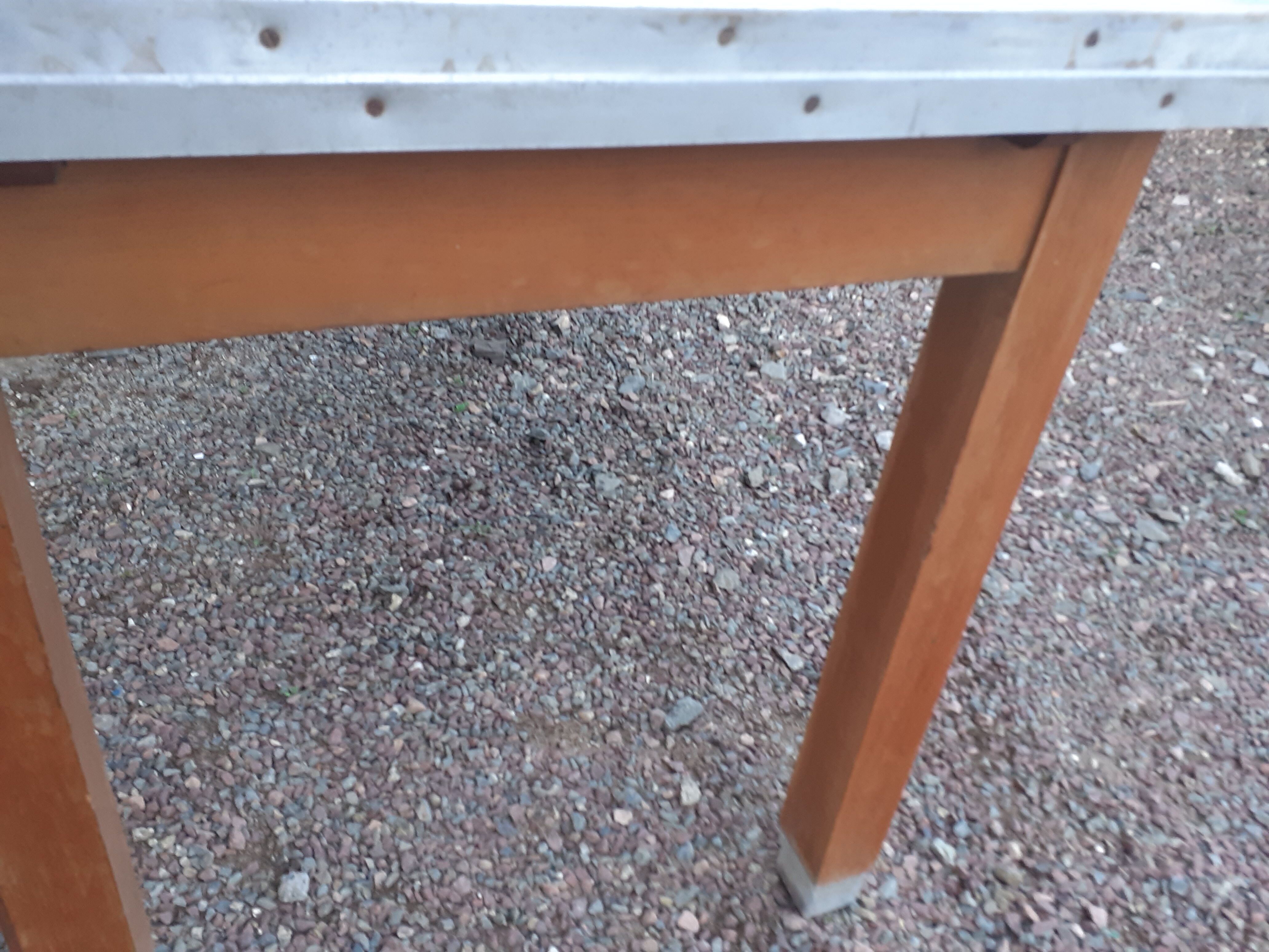 Vintage wooden formica kitchen table