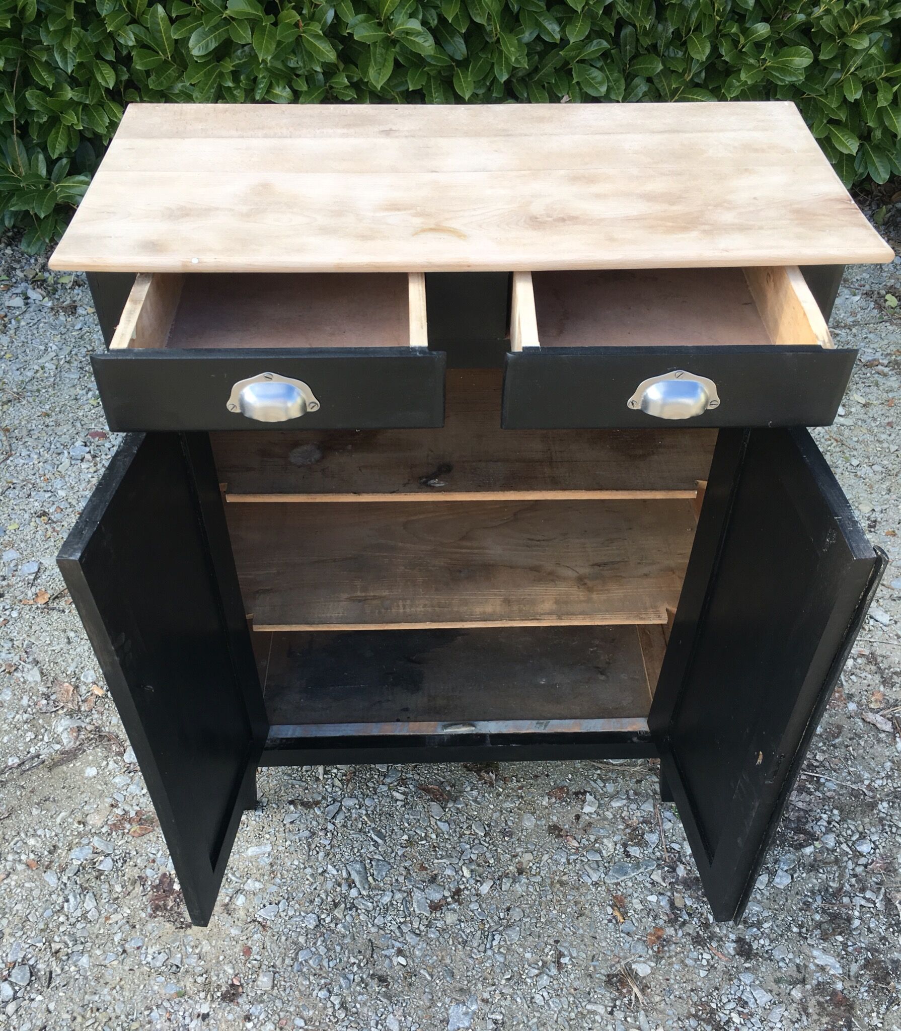 Paris buffet 2 doors black