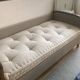 Elegant antique Napoleon III chaise longue – solid wood & beige velvet