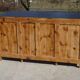 Vintage pine desk, restored