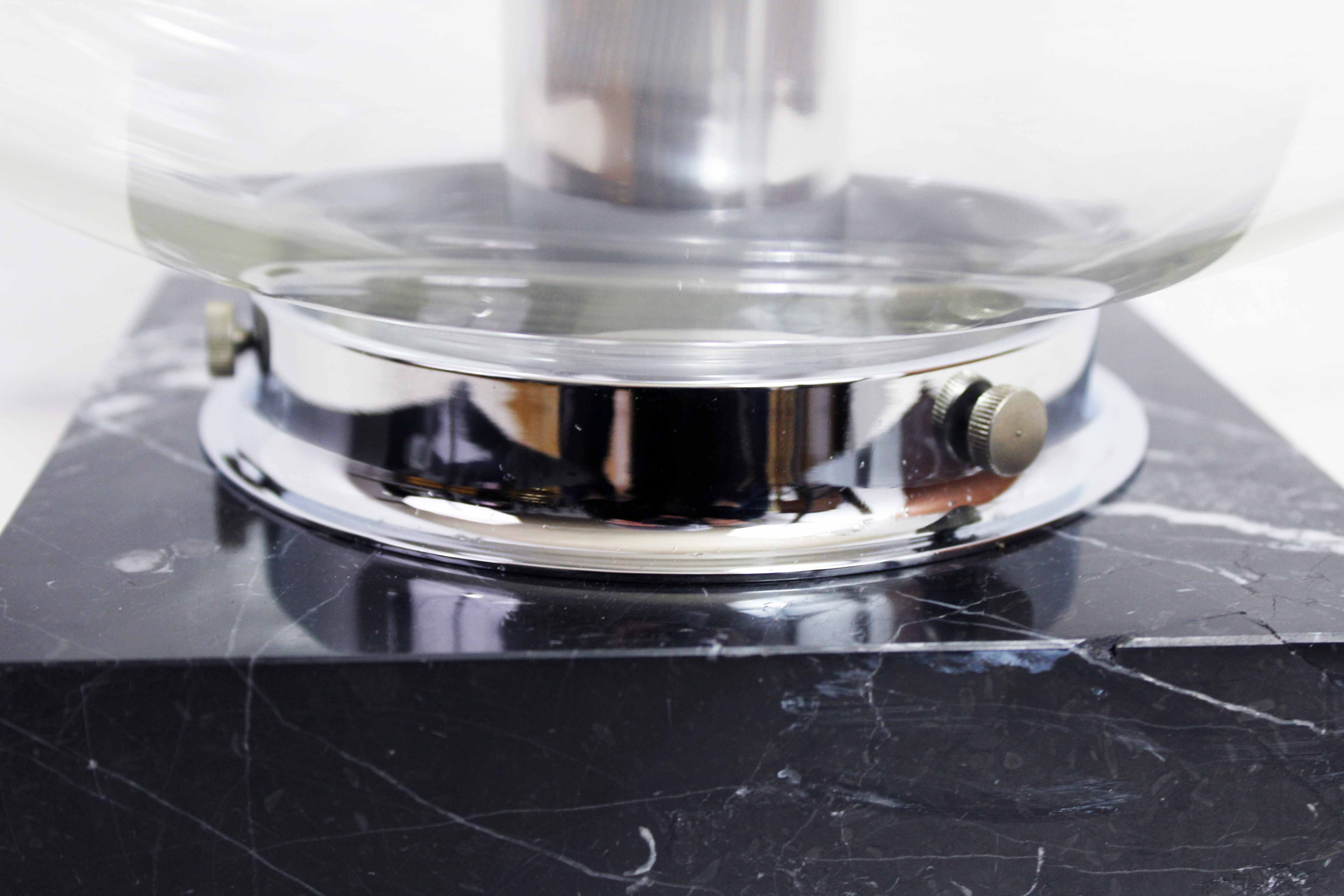 ERCO marble and glass table lamp