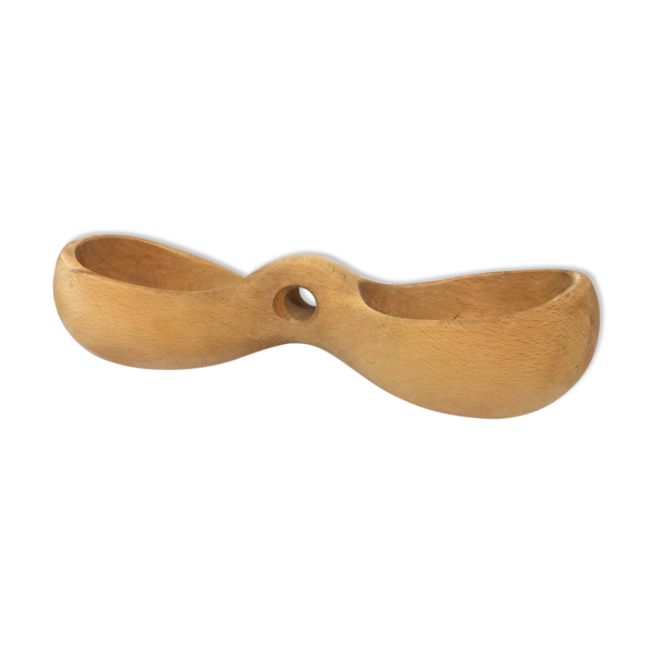 Double coupelle bois massif