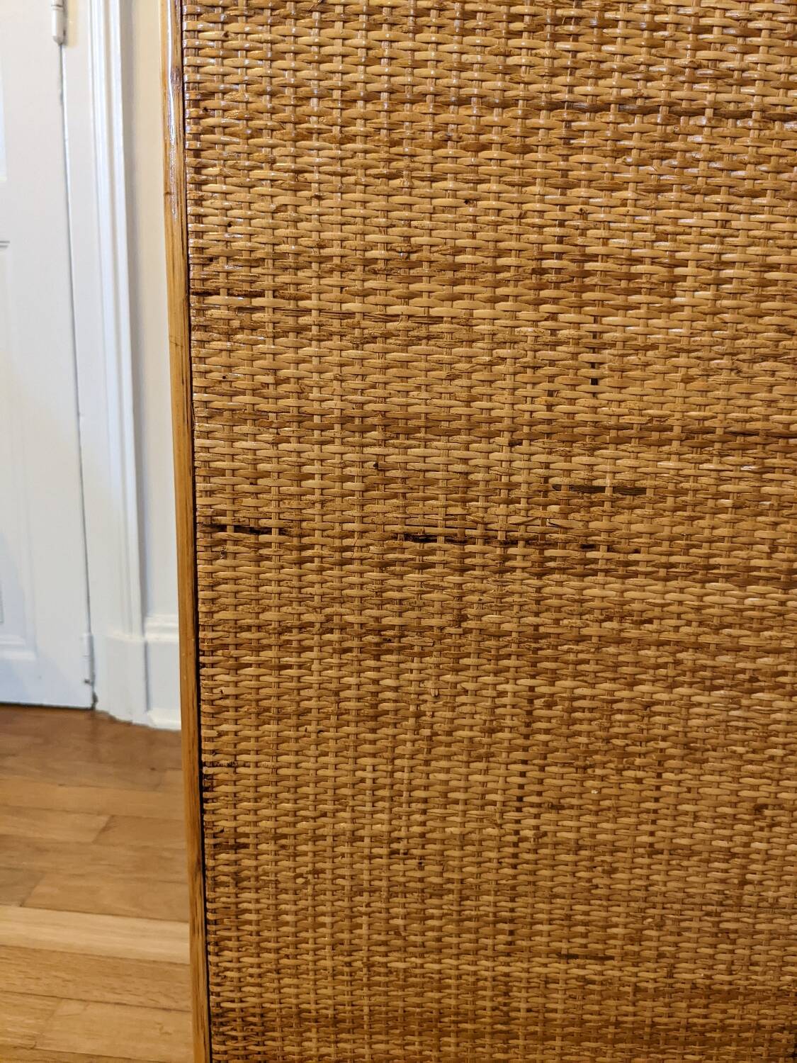 Rattan and wicker chest of drawers