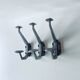 Lot de 3 patères anciennes en aluminium