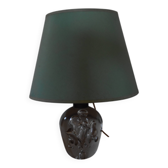 Lampe de chevet en cristal signée Schneider