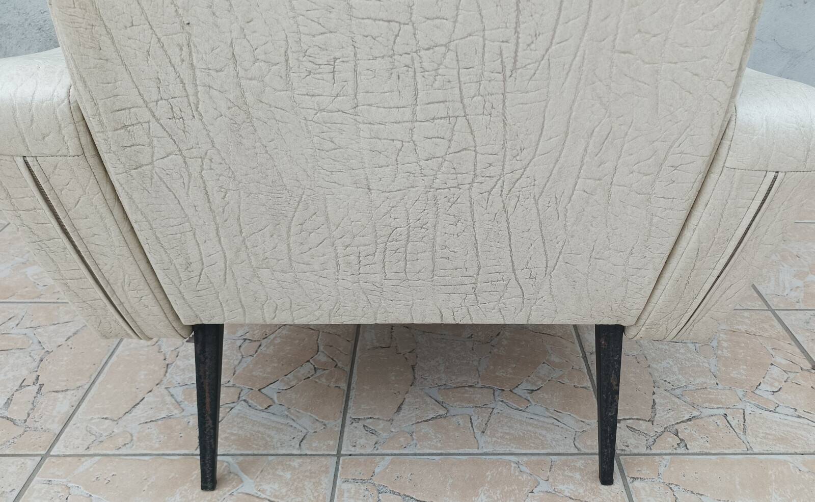 Vintage BEKA armchair in faux leather