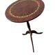 Table d'appoint ronde vintage en bois / guéridon / support