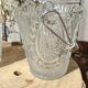 Vintage glass ice buckets or ice cubes made of thick glass