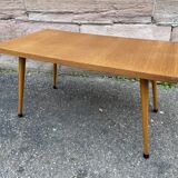 coffee table Formica French laminate vintage design 1960 Scandinavian base