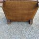 Paire de fauteuils club en cuir brun des années 30