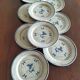 9 assiettes à dessert en porcelaine de Sologne