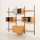Rare Kai Kristiansen 3 bay wall unit in beech, 1970s