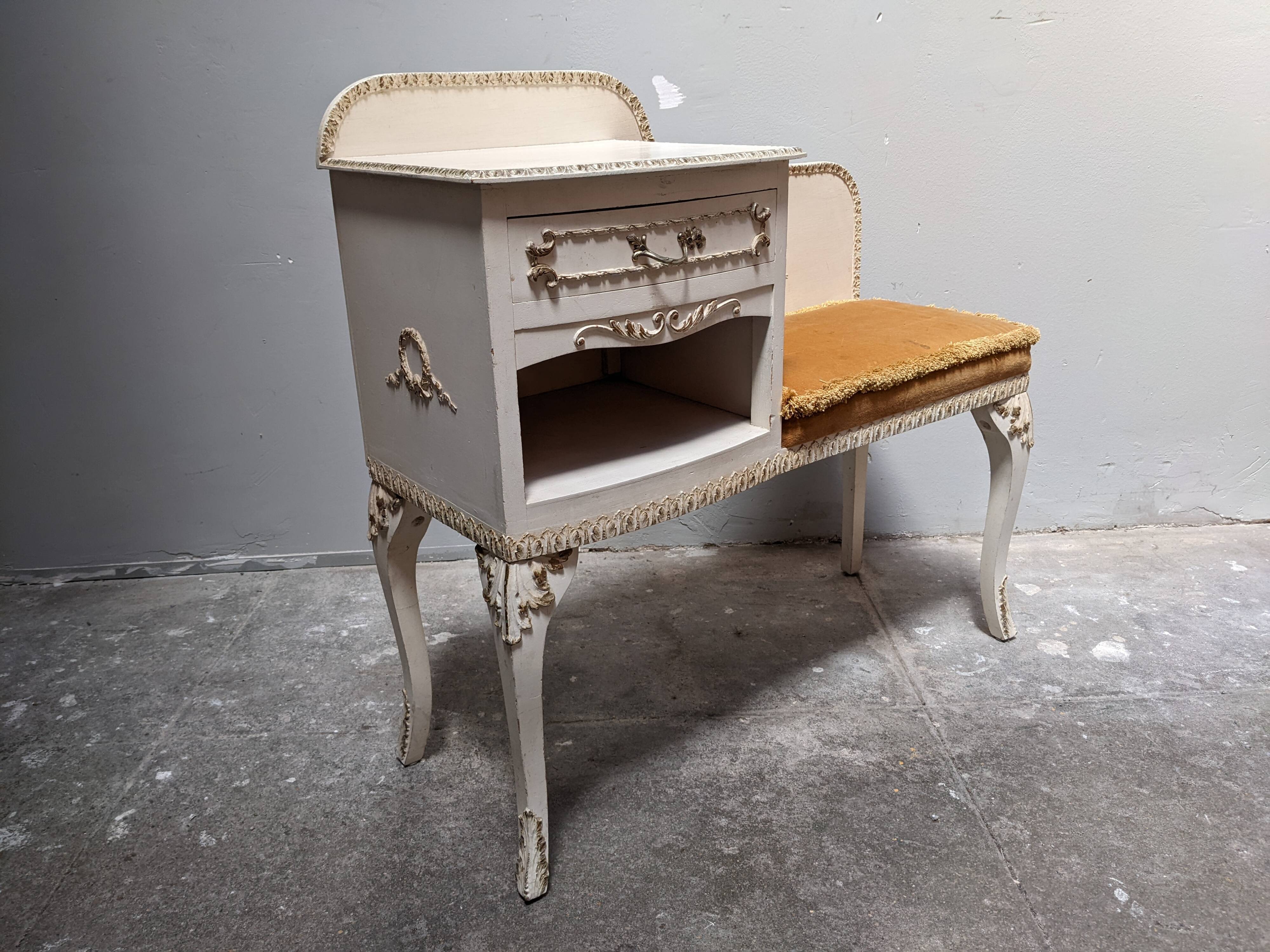 Furniture bench phone classic style