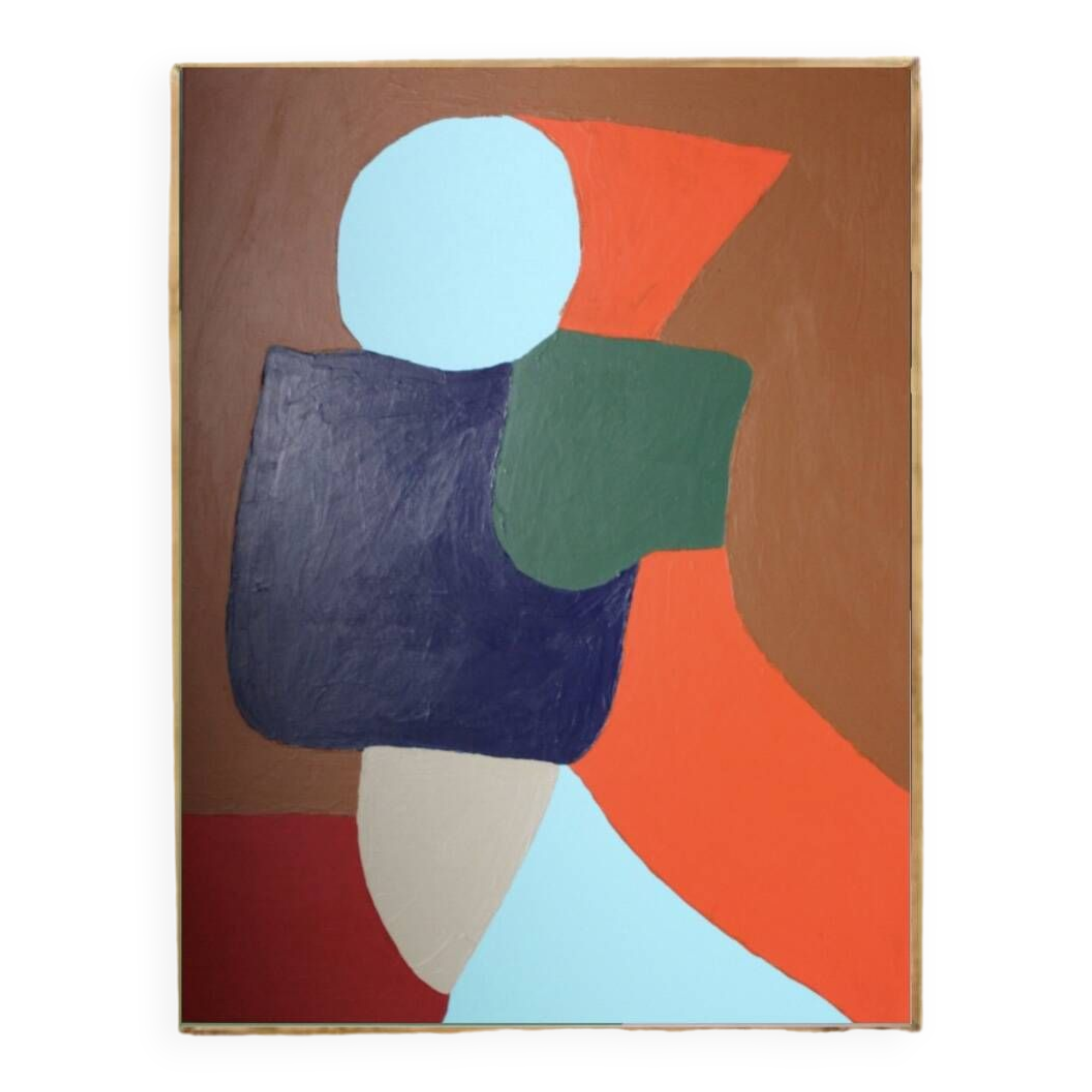 Colorful abstract painting "obnubilated" limited series