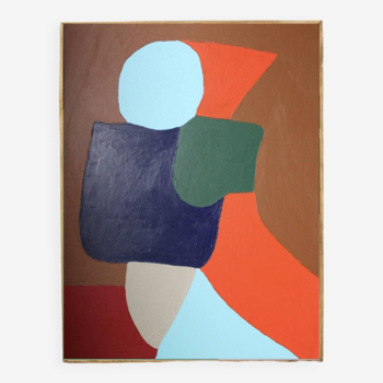 Peinture abstraite colorée "obnubilée" série limitée