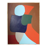 Colorful abstract painting "obnubilated" limited series