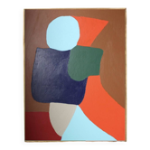 Colorful abstract painting "obnubilated" limited series