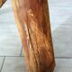 Vintage wooden brutalist stool or plant stand