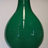 Green opaline water drop pendant light from the 50s/60s