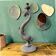 Sculptural metal lamp base – Stylised fish, 1950s