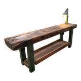 Carpenter's workbench with lamp, trade furniture