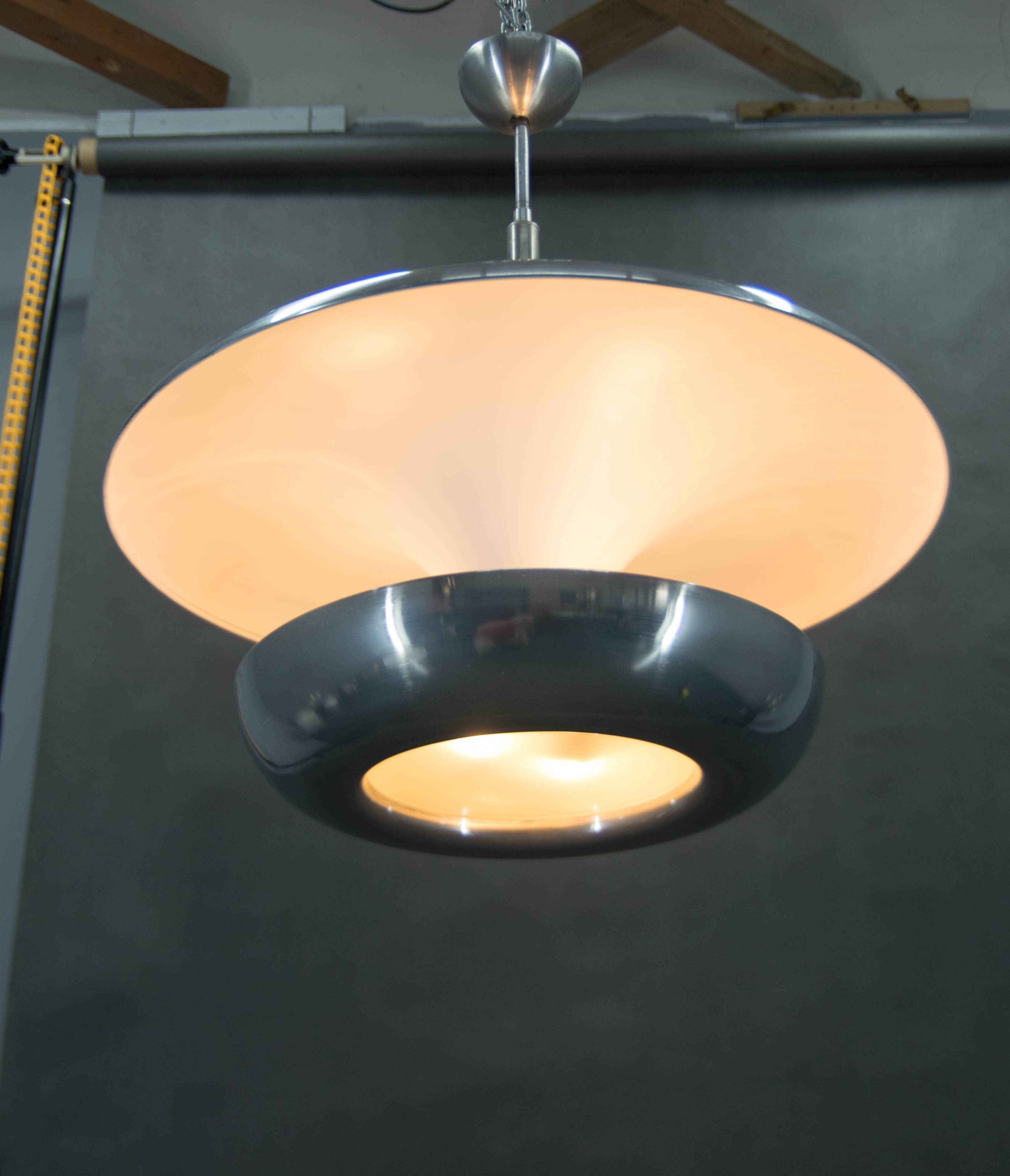 Large Bauhaus Chandelier by IAS, 1920s