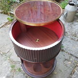 Mahogany cylindrical bar furniture