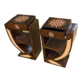 Art nouveau bedside tables