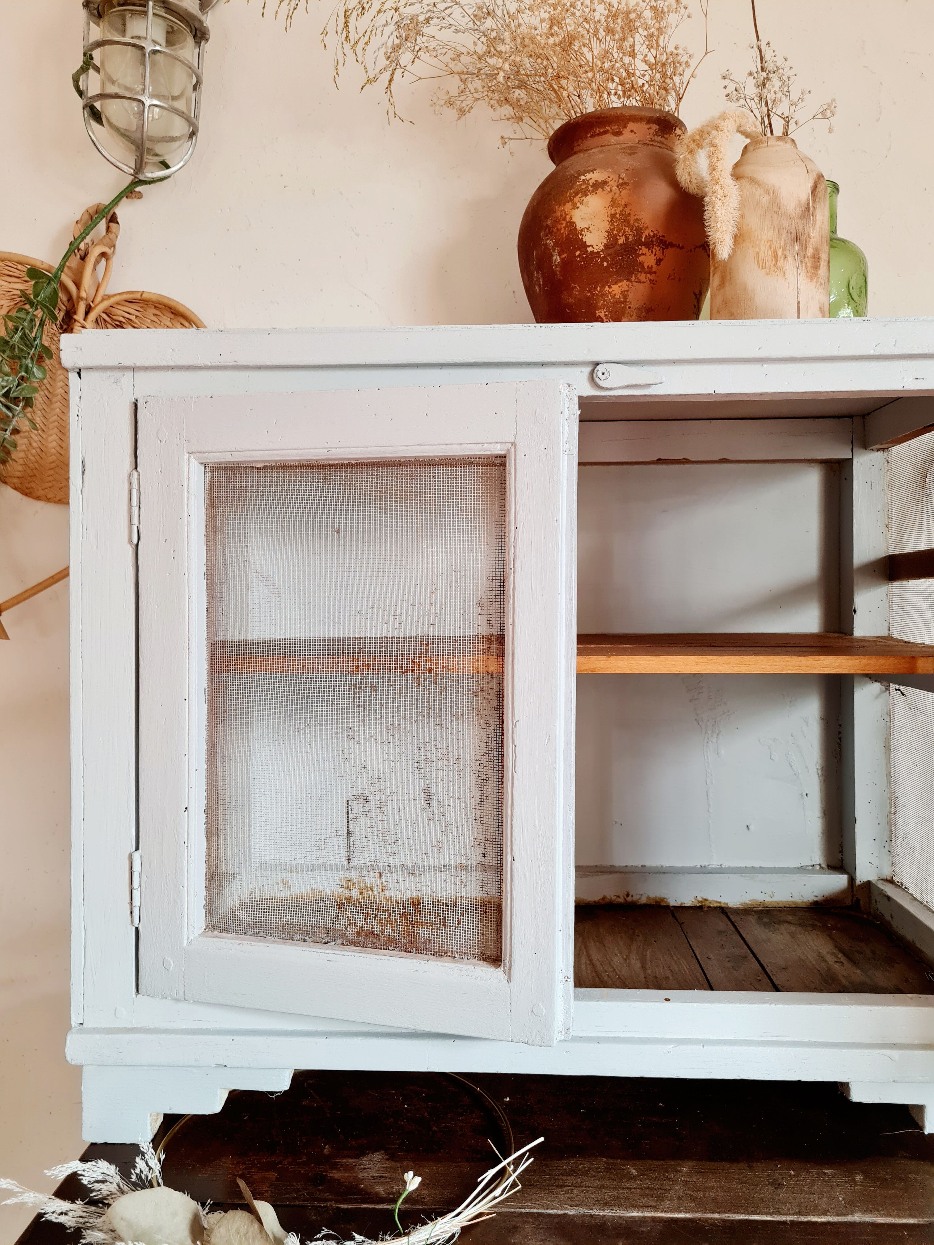 Wood pantry and old fence