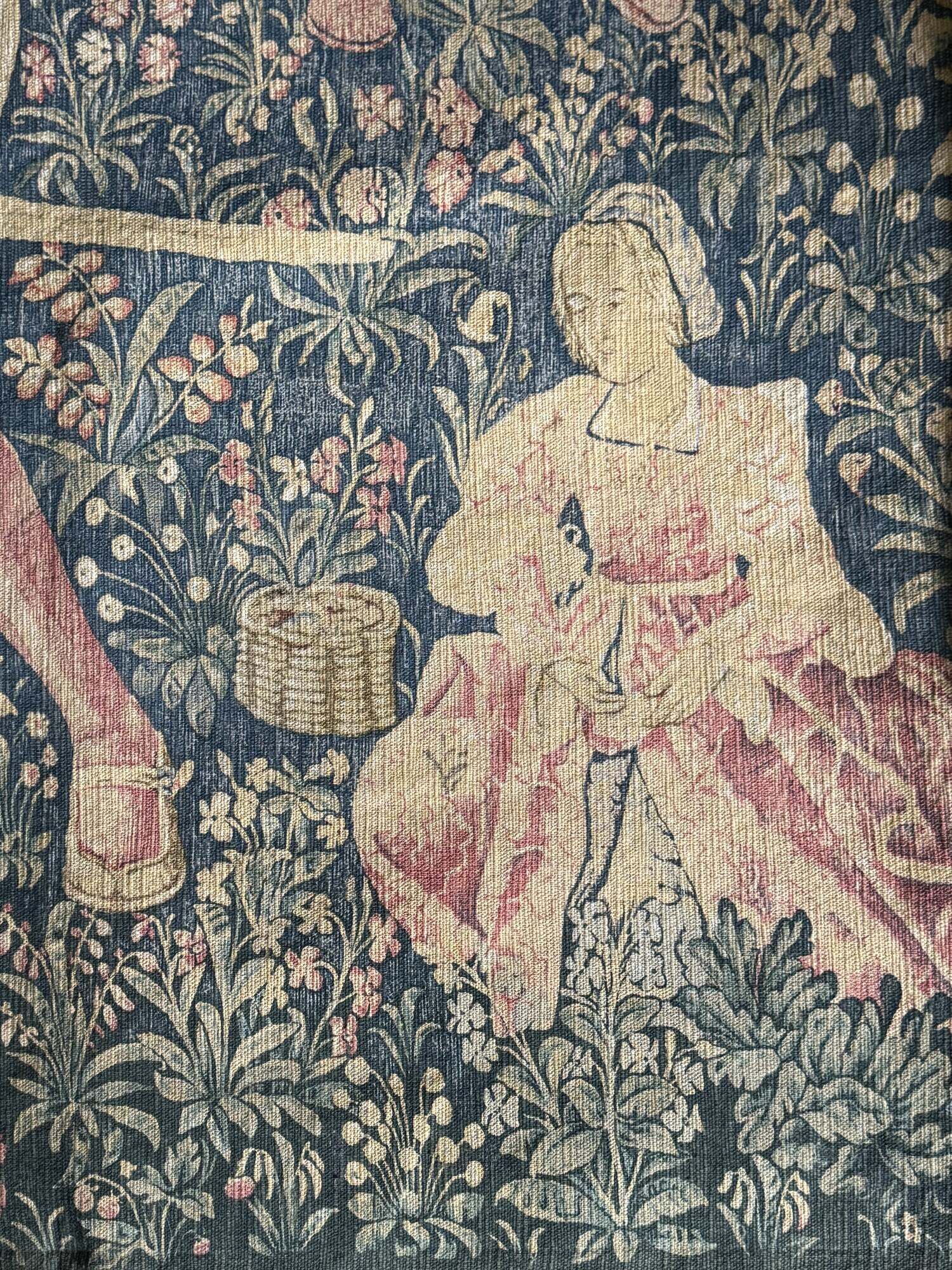 Aubusson tapestry, The Noble Amazon, Halluin stitch, 1950s