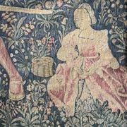 Aubusson tapestry, The Noble Amazon, Halluin stitch, 1950s