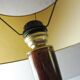 Plate table lamp, wooden, art deco
