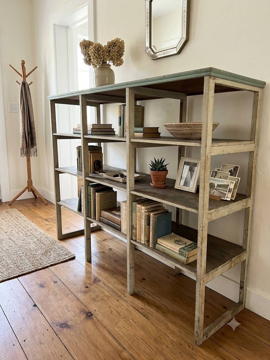 Old shop bookshelf