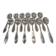 12 silver-plated ice cream scoops, goldsmith Ravinet Denfert st art deco 14cm