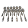 12 silver-plated ice cream scoops, goldsmith Ravinet Denfert st art deco 14cm
