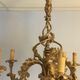 Louis XV Patine style chandelier with ancient Golden Patina Rockery Luster