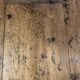 Industrial console cast iron and oak tray
