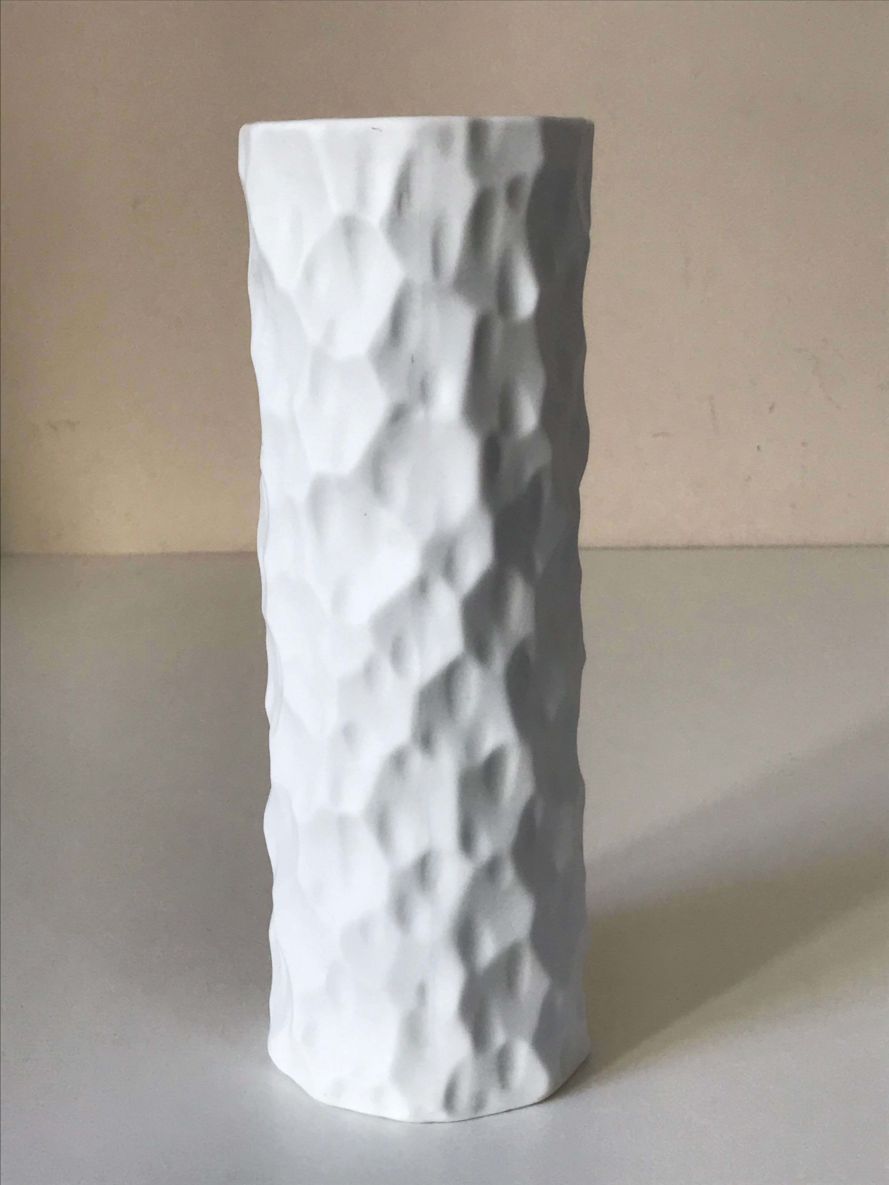 German biscuit vase design years 70