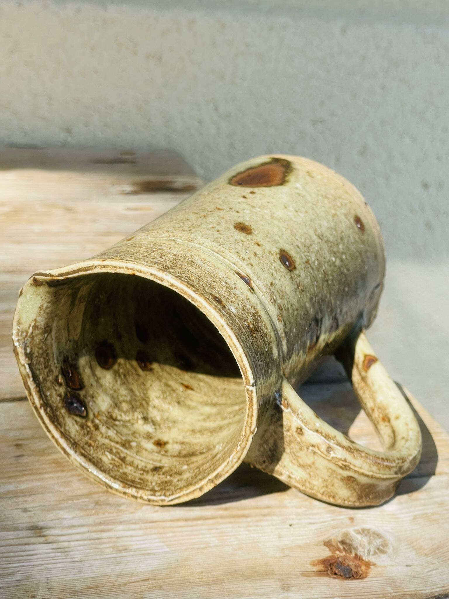 Pyrite stoneware pitcher Guy Roland Marcy