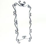 Vintage wrought iron mirror from the 1950s-60s, France.