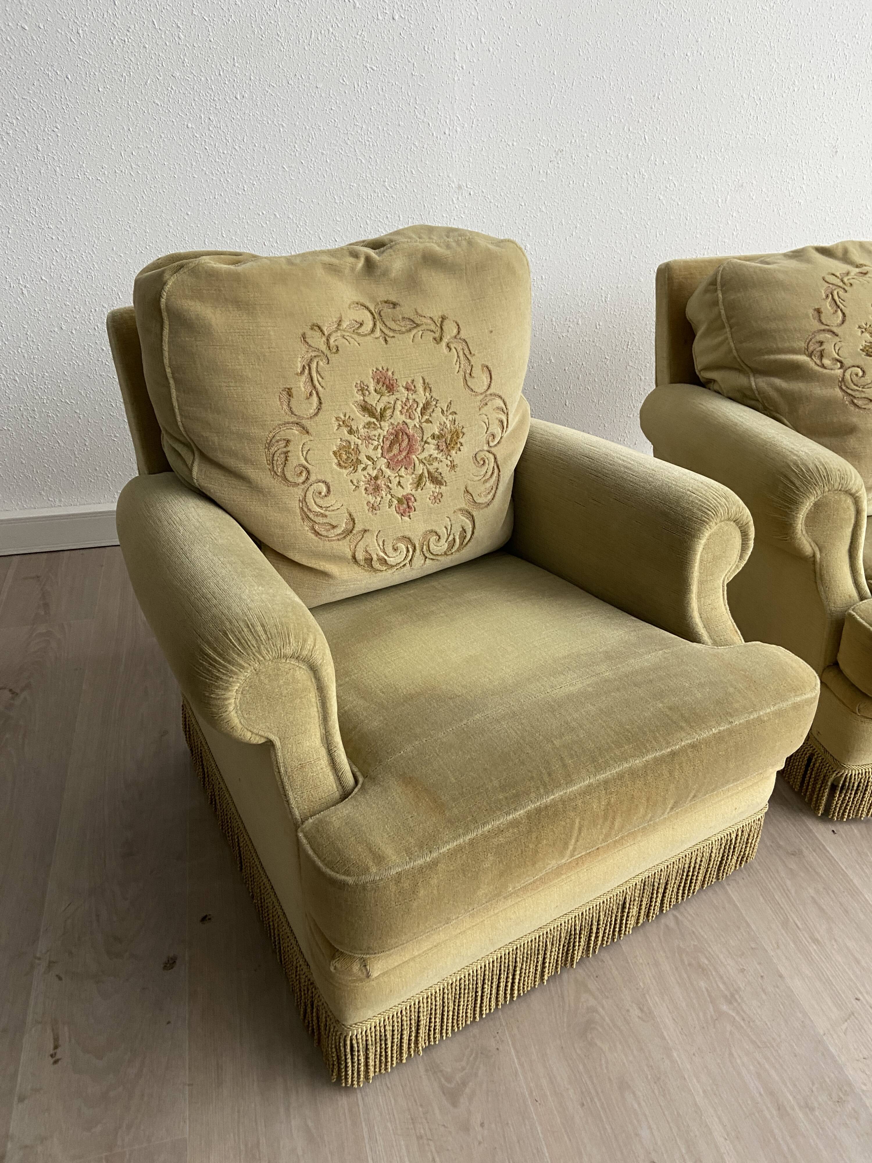 Pair of lounge chairs Jean Prévost 70/80